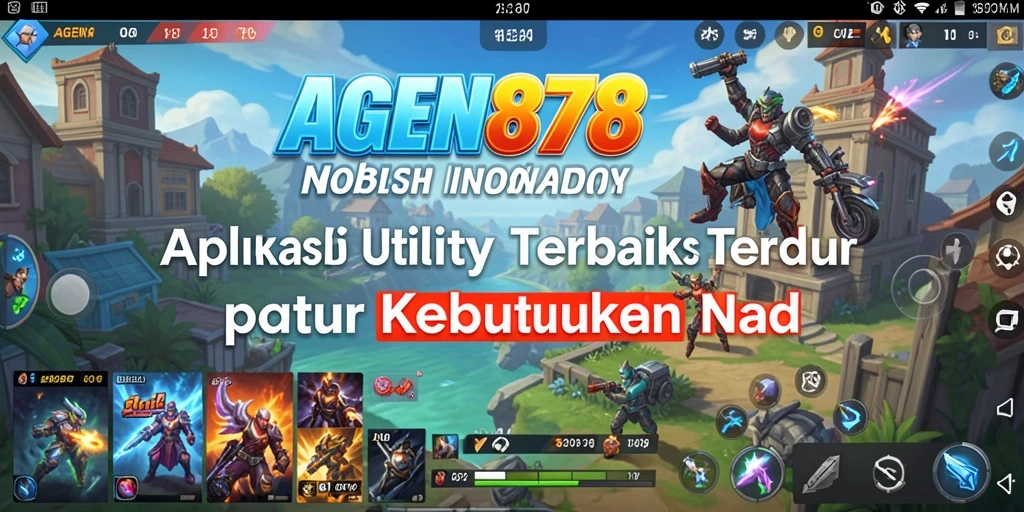 Tampilan utama AGEN878 yang menampilkan fitur-fitur Utility.