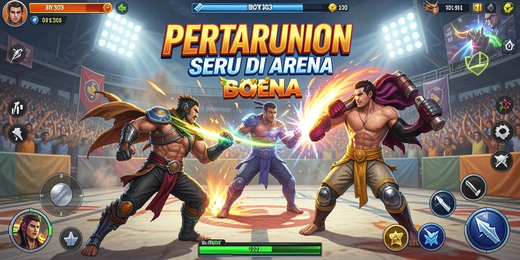 Gameplay seru di arena pertarungan BOY303.