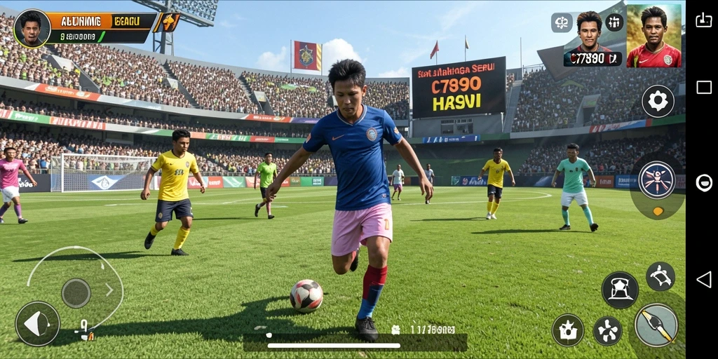 Screenshot gameplay C7890 menampilkan aksi seru dalam olahraga kompetitif.