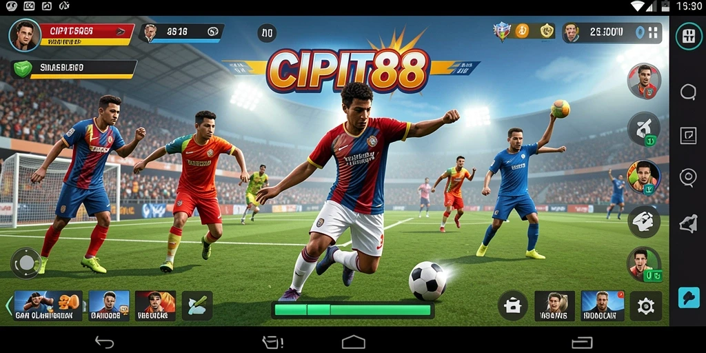 Tampilan seru gameplay kompetitif dalam CIPIT88.