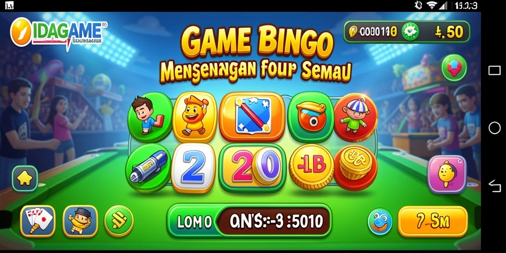 Tampilan permainan Bingo yang menarik dan interaktif di IDAGAME.
