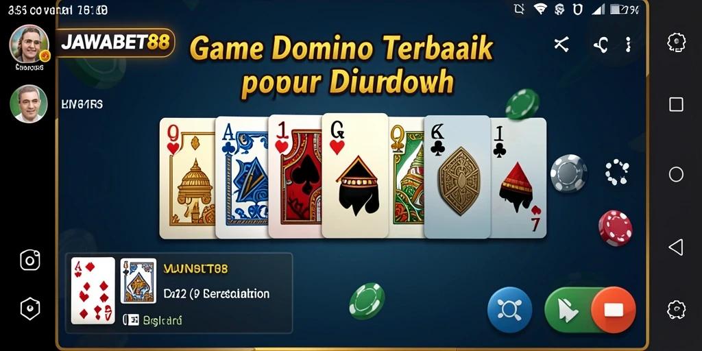 Screenshot gameplay JAWABET88 yang menunjukkan keseruan bermain Domino.