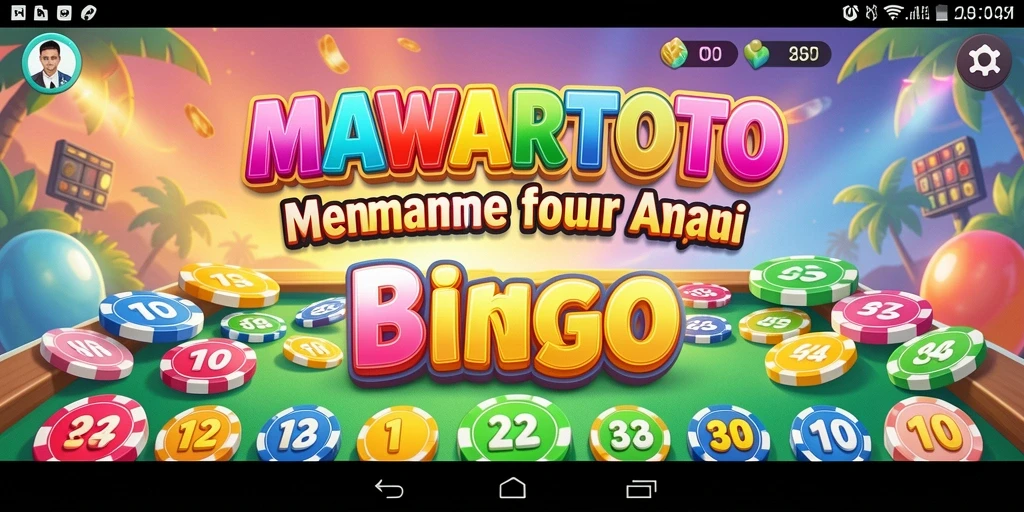 Tampilan gameplay seru di aplikasi Bingo MAWARTOTO.