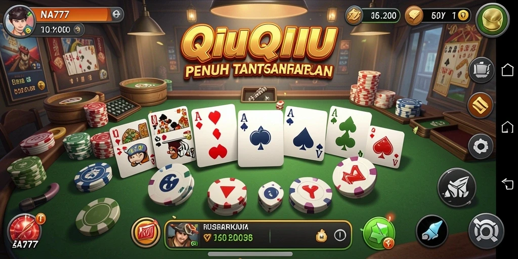 Tampilan menarik dari gameplay QiuQiu NA777 saat pertandingan berlangsung.