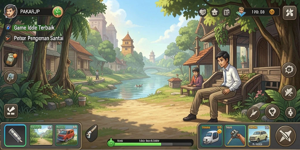 Screenshot gameplay <strong>PAKARJP</strong> menampilkan aksi seru dalam mengelola sumber daya.