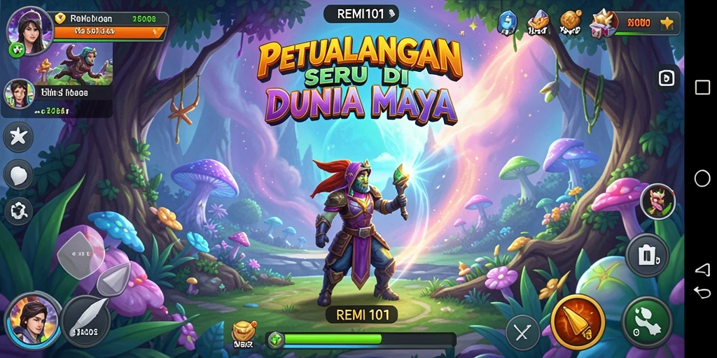 Tampilan gameplay seru dari REMI101 yang penuh tantangan.