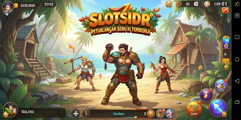 Tangkapan layar dari gameplay SLOTSIDR menampilkan dunia terbuka yang luas dan indah.