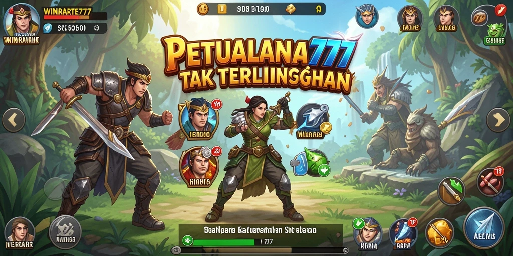 Tangkapan layar gameplay WINRATE777 menunjukkan petualangan mendebarkan penuh tantangan.