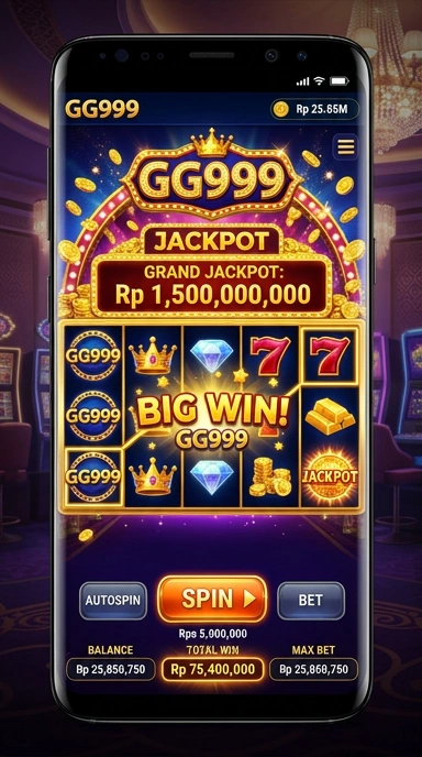 Tampilan antarmuka pengguna gg999 yang sederhana dan intuitif.